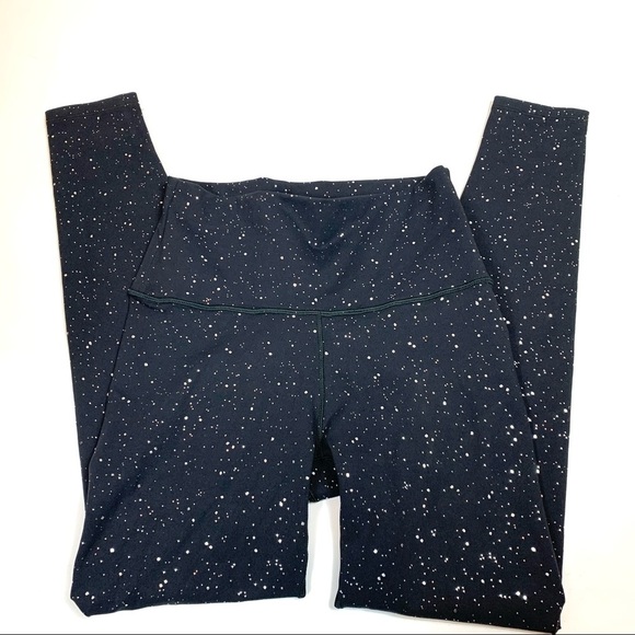 WITH Wear it to Heart Black Silver Freckle Dot Leggings Size Medium - Picture 5 of 11